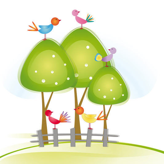 Green tree birds