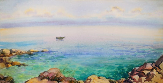 The rocky bay