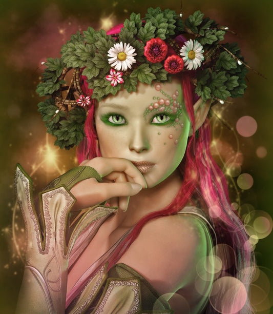 Enchanting elven maid