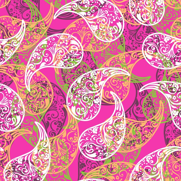Pink paisley pop