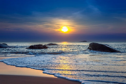 Sunset on Khao Lak beach, Thailand