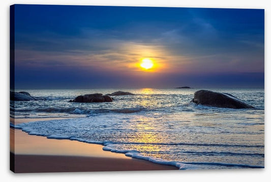 Sunset on Khao Lak beach, Thailand