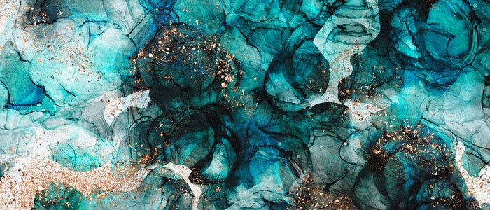 Intensely teal