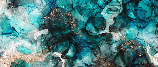 Intensely teal