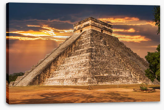 Twilight temple of Kukulkan