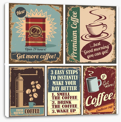 Vintage coffee sign
