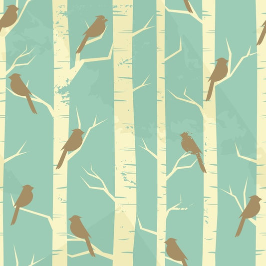 Birch and birds