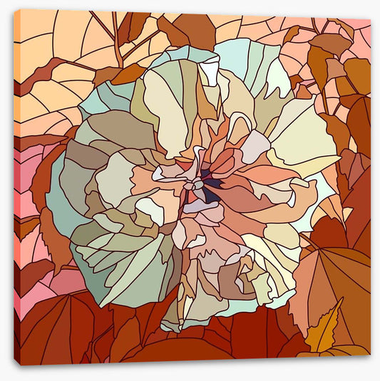Chinese rose mosaic
