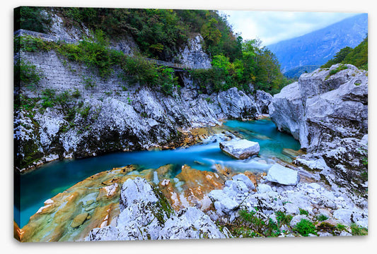 Through the limestone