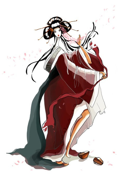 The barefoot maiko