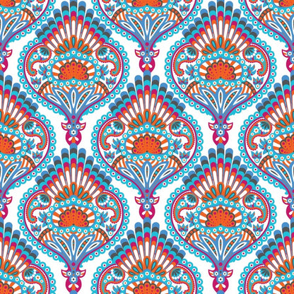 Peacock petals