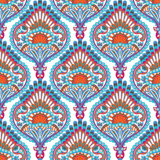 Peacock petals