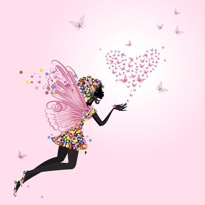 Flower fairy and loveheart