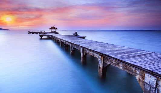 Dusk at the jetty