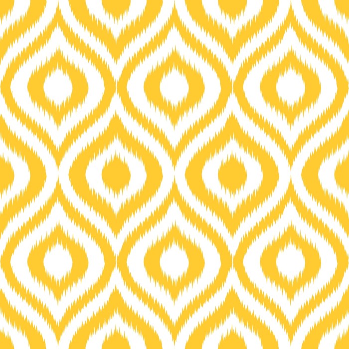 Yellow geometric ikat