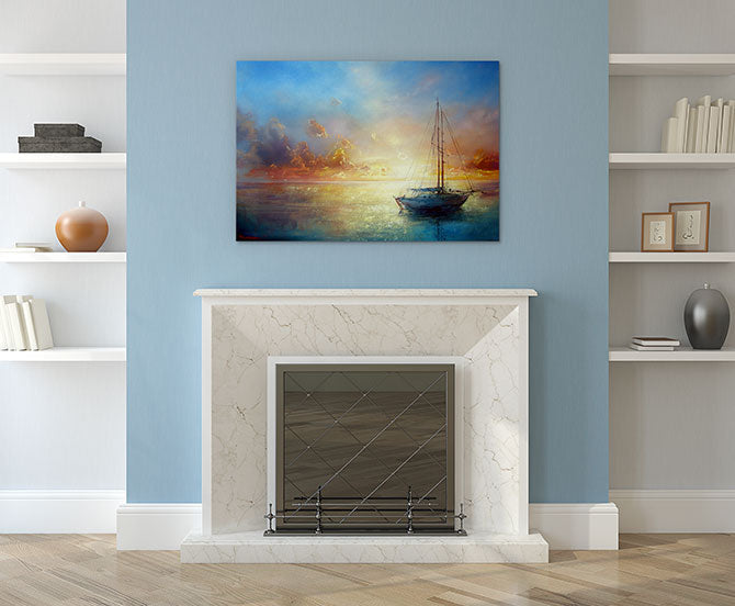 Sail boat seascape