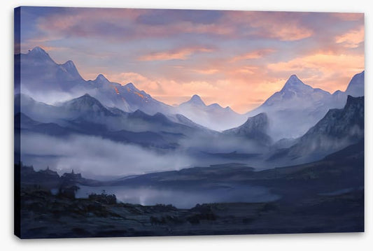 Misty mountain dawn