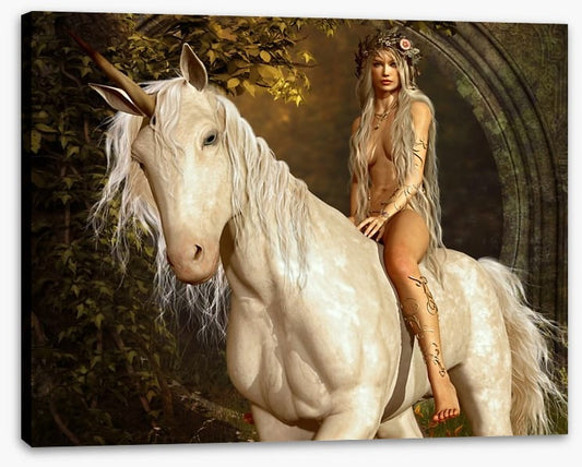 The maiden on the unicorn