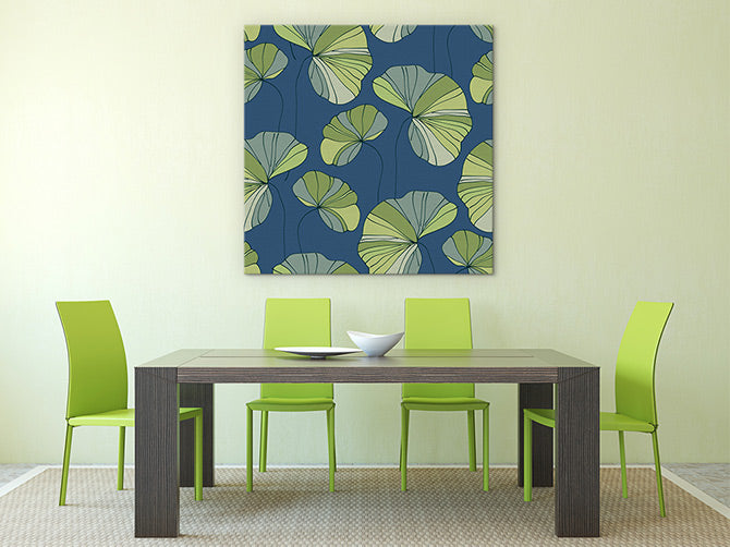 Water lily leaves