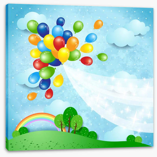 Rainbow balloons