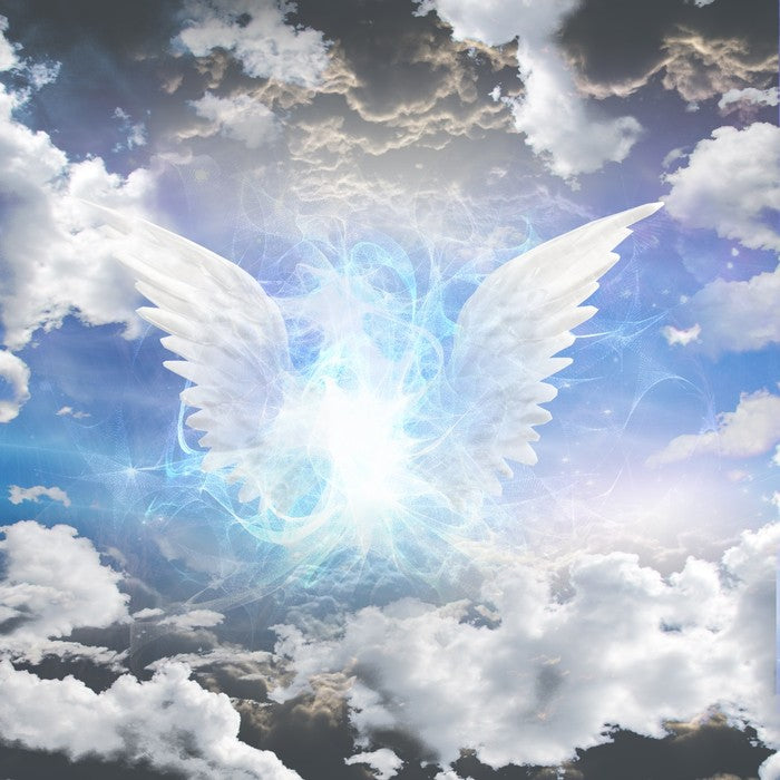 Angel in the clouds