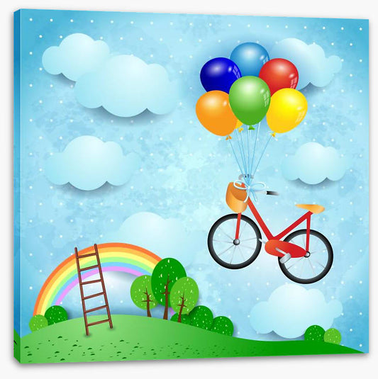 Bike and balloons
