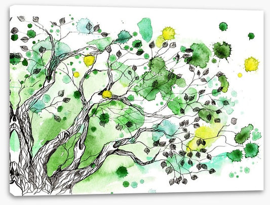Spring splatter tree