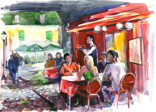 Cafe in the piazza