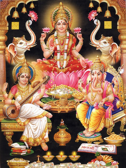 Indian goddess Maa Lakshi