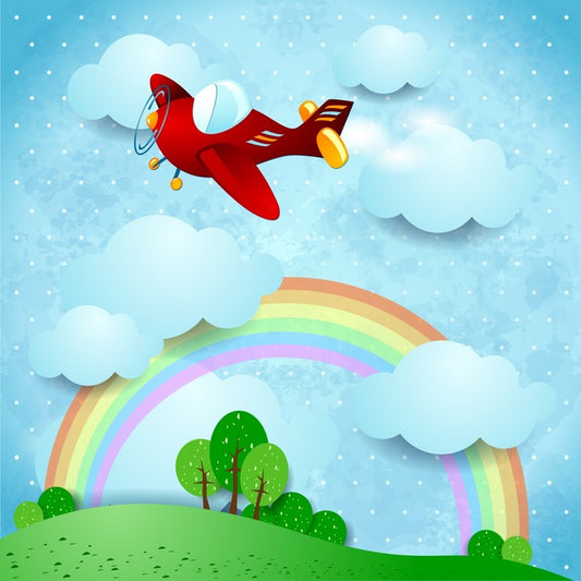 Red airplane