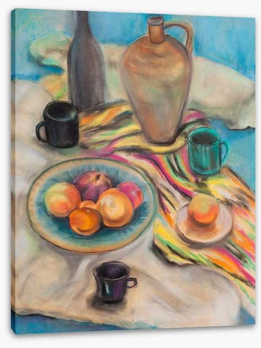 Pitcher and peaches