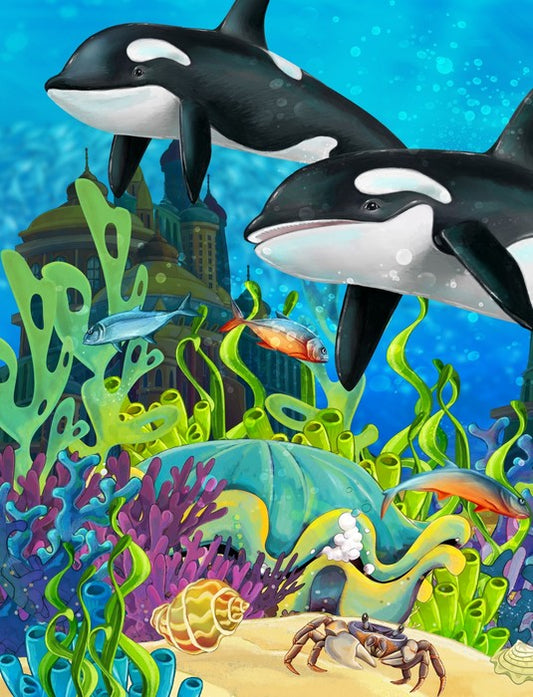 The underwater whales