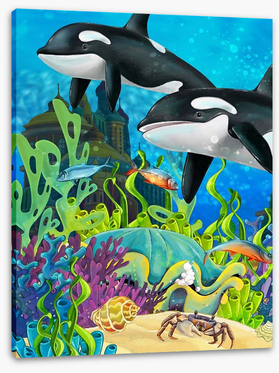 The underwater whales