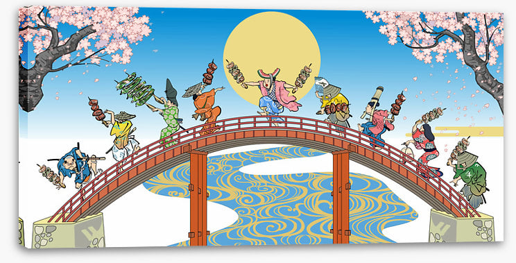 Banquet on the bridge