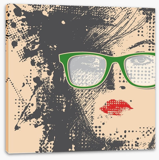 Green glasses