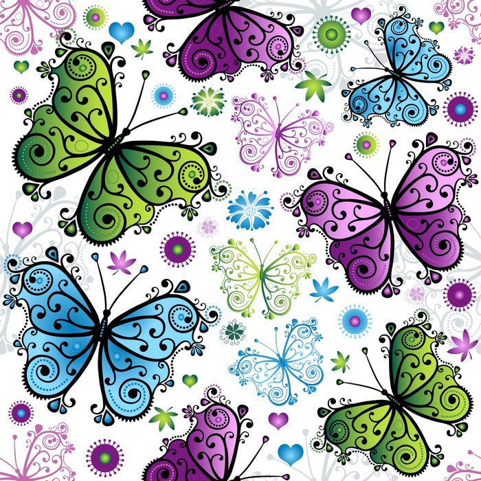 Butterfly swirls