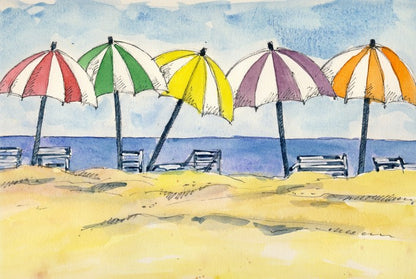 Umbrellas at the beach