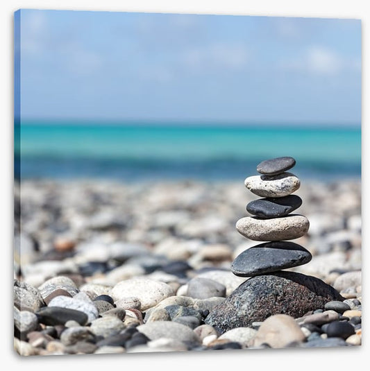 Zen balanced stones