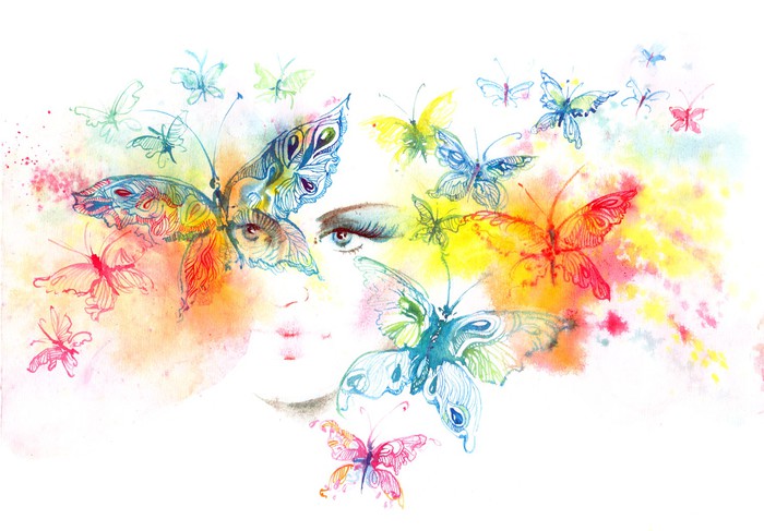 The butterfly girl