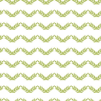Green leaves chevron