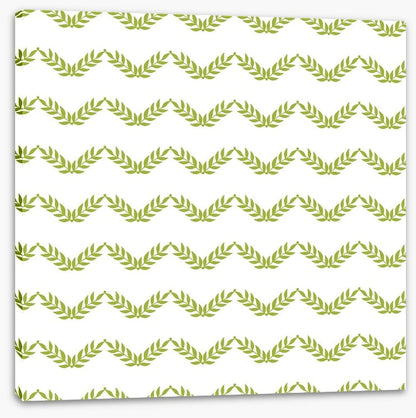 Green leaves chevron