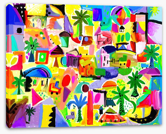 Sunny beach town