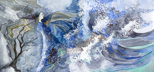 Woman against nature