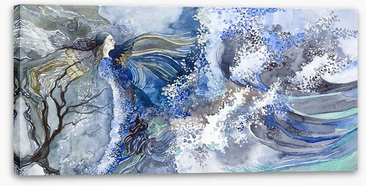 Woman against nature