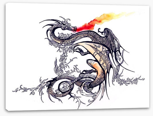 Chinese dragon flames