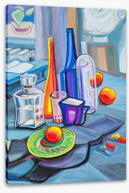 Peach on a plate
