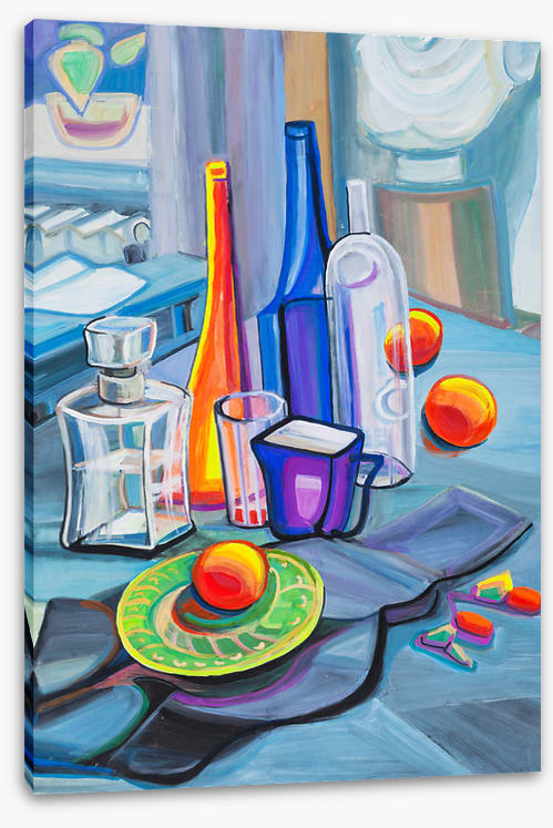Peach on a plate