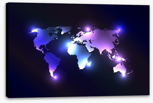 Illuminated world