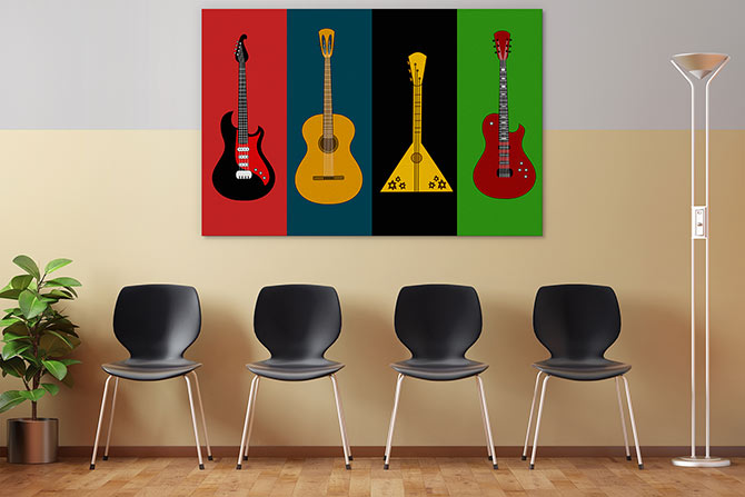 Retro guitars