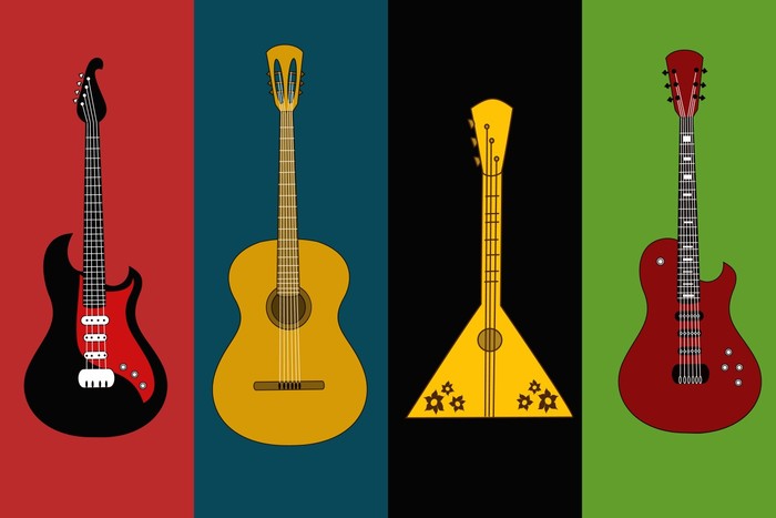 Retro guitars